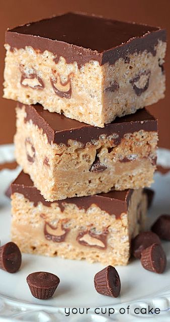 Peanut Butter Chocolate Rice Crispy Treats