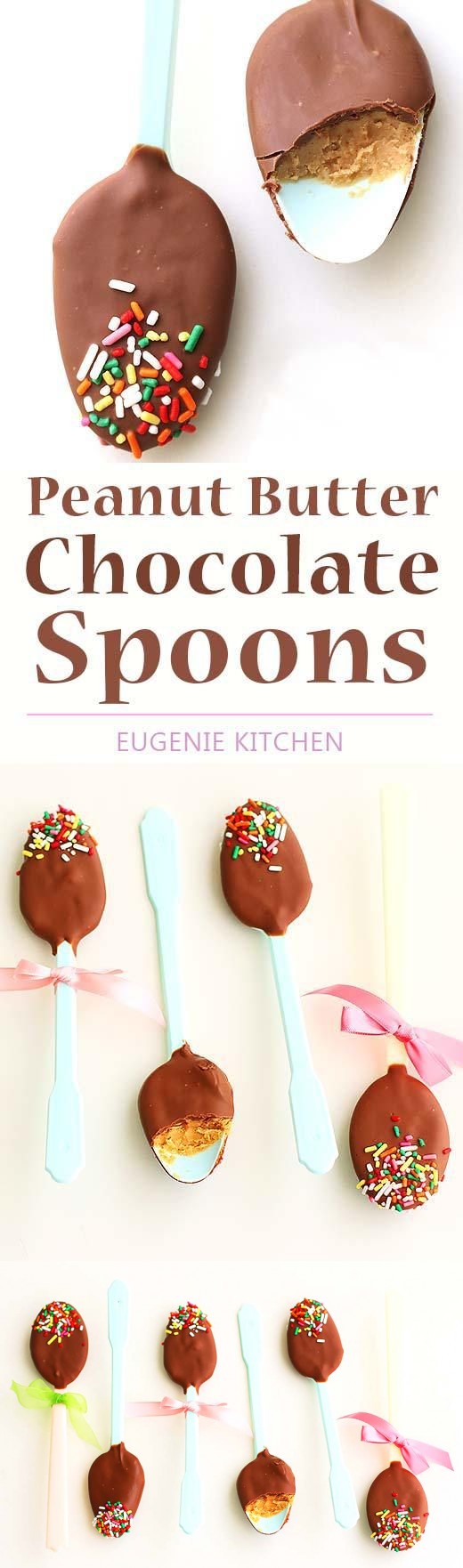 Peanut Butter Chocolate Spoons