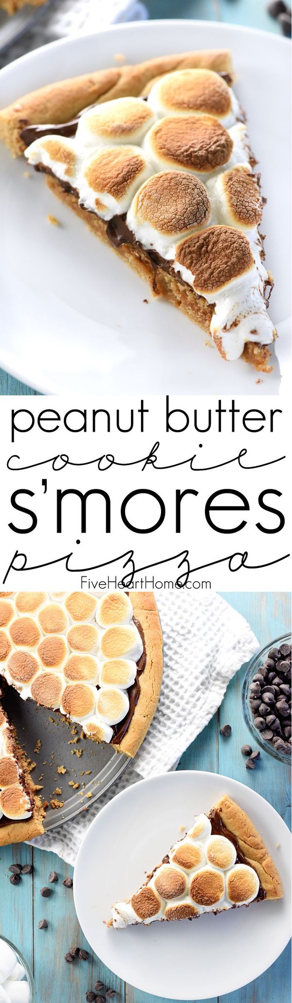 Peanut Butter Cookie S’mores Pizza