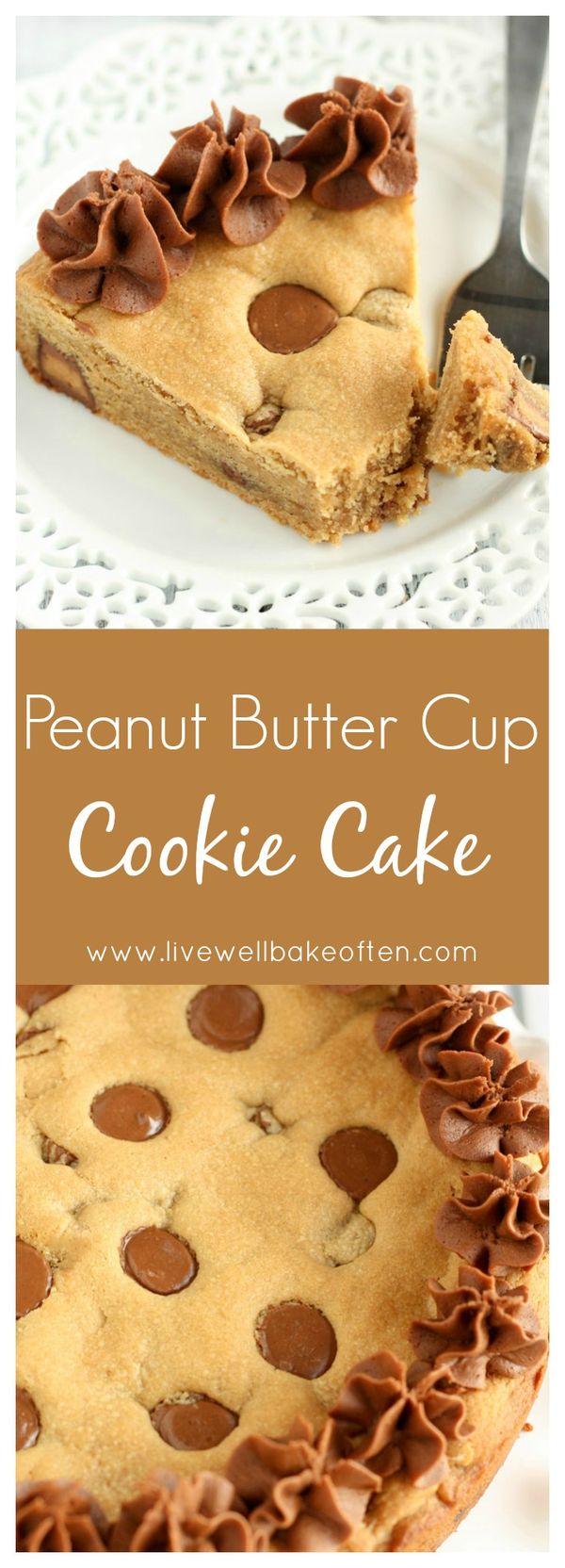 Peanut Butter Cup Cookie Cake