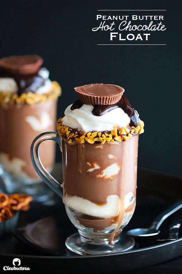 Peanut Butter Hot Chocolate Float