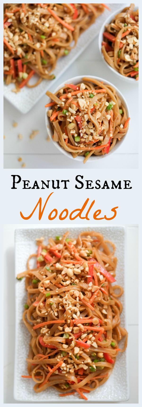 Peanut Sesame Noodles and Veggies