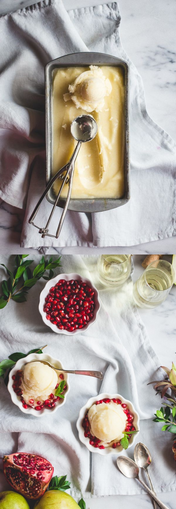 Pear and Prosecco Sorbet