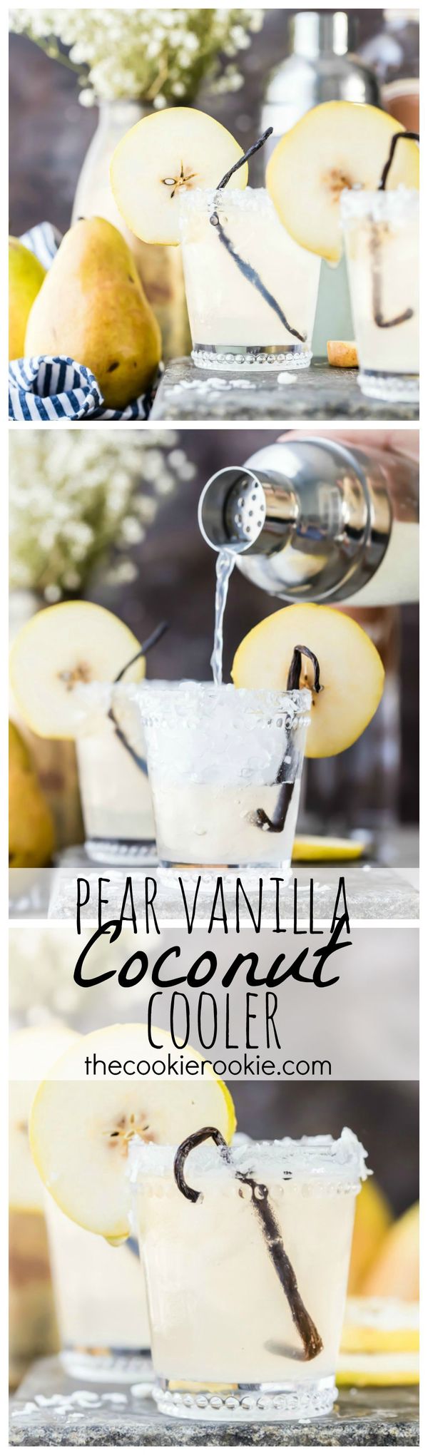 Pear Vanilla Coconut Cooler