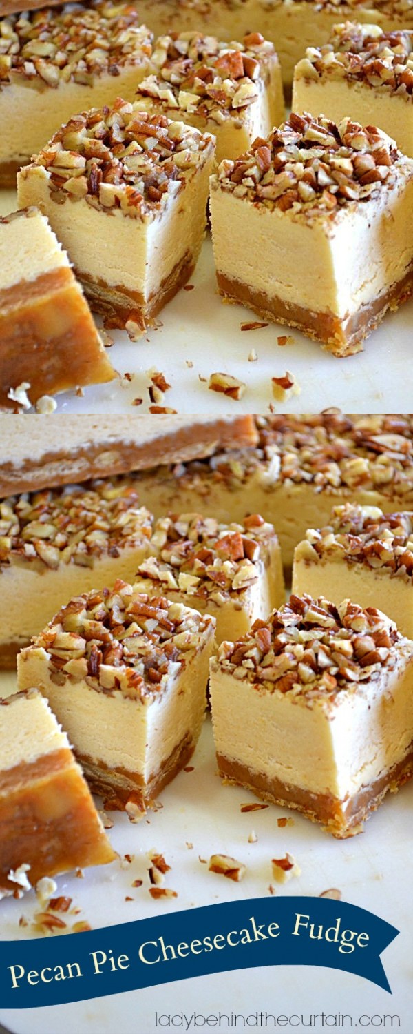 Pecan Pie Cheesecake Fudge