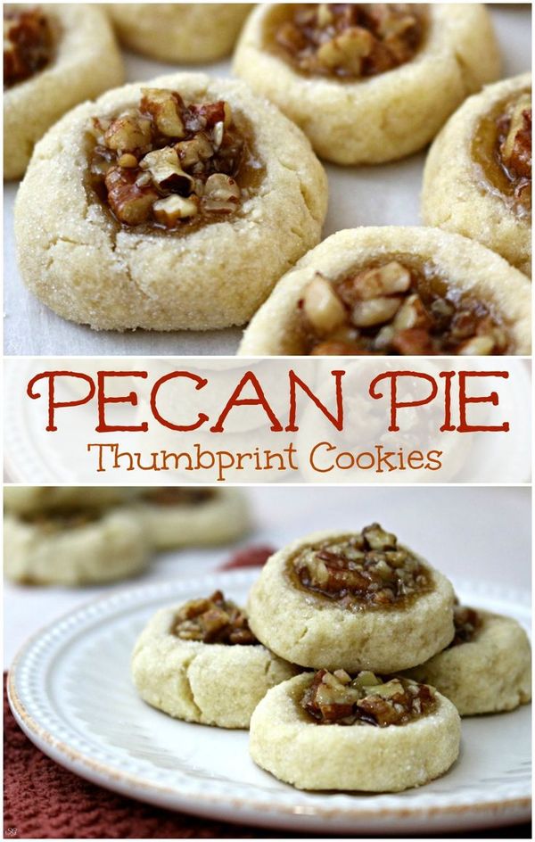 Pecan Thumbprint Cookies