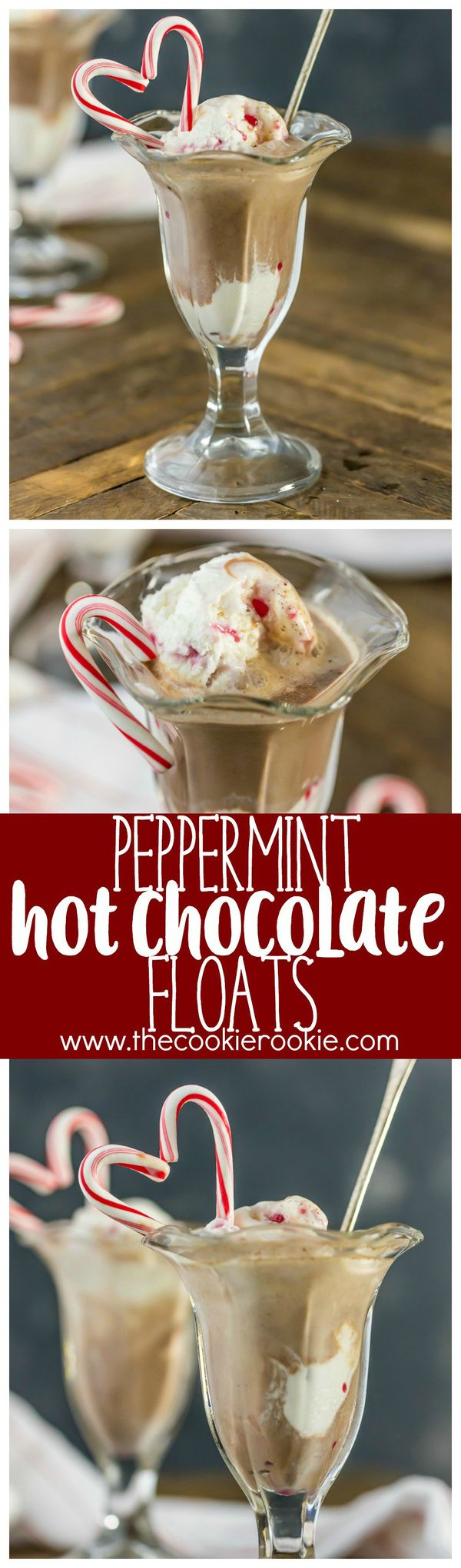 Peppermint Hot Chocolate Floats (the 