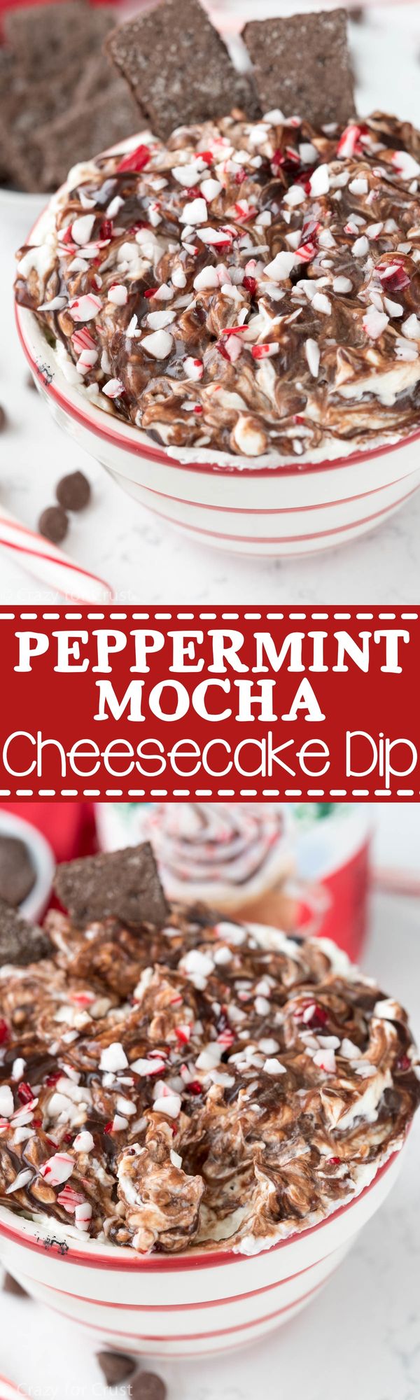 Peppermint Mocha Cheesecake Dip