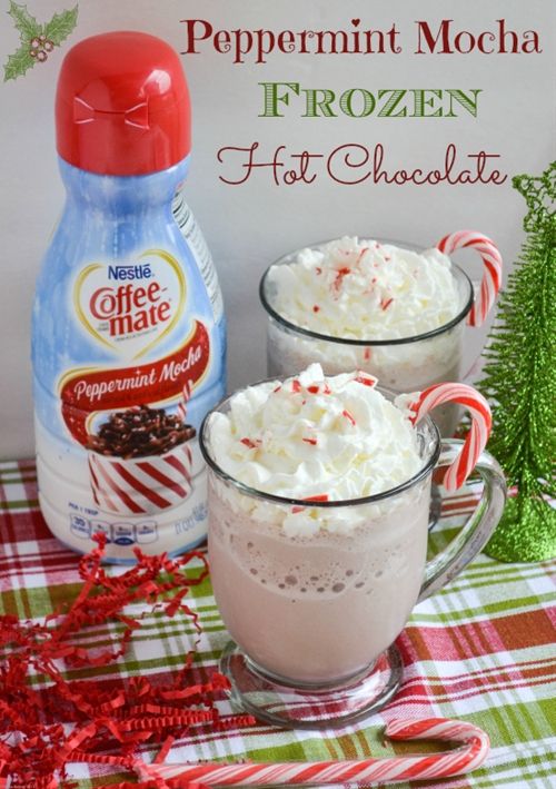 Peppermint Mocha Frozen Hot Chocolate