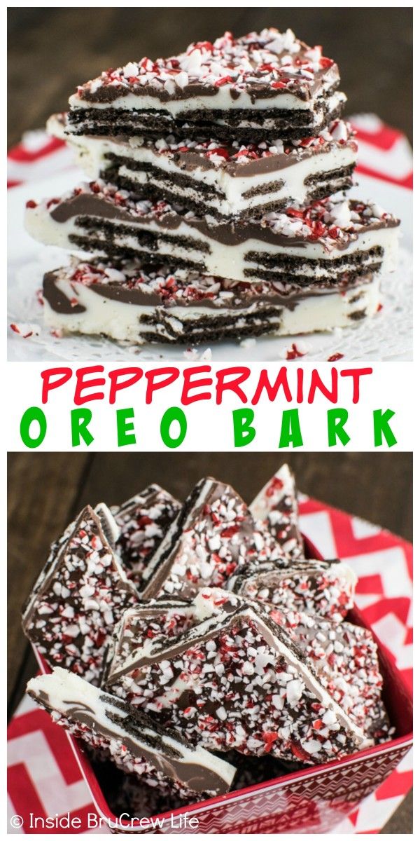 Peppermint Oreo Bark