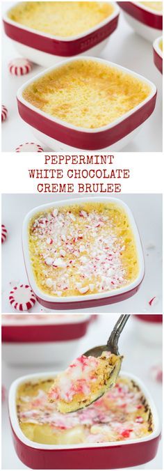 Peppermint White Chocolate Creme Brulee