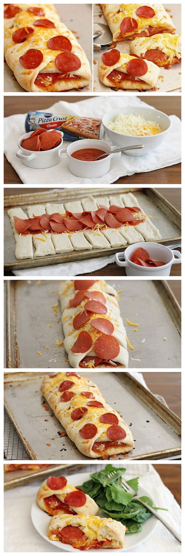 Pepperoni Pizza Braid