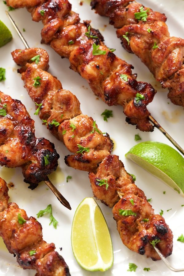 Peruvian Grilled Chicken Skewers