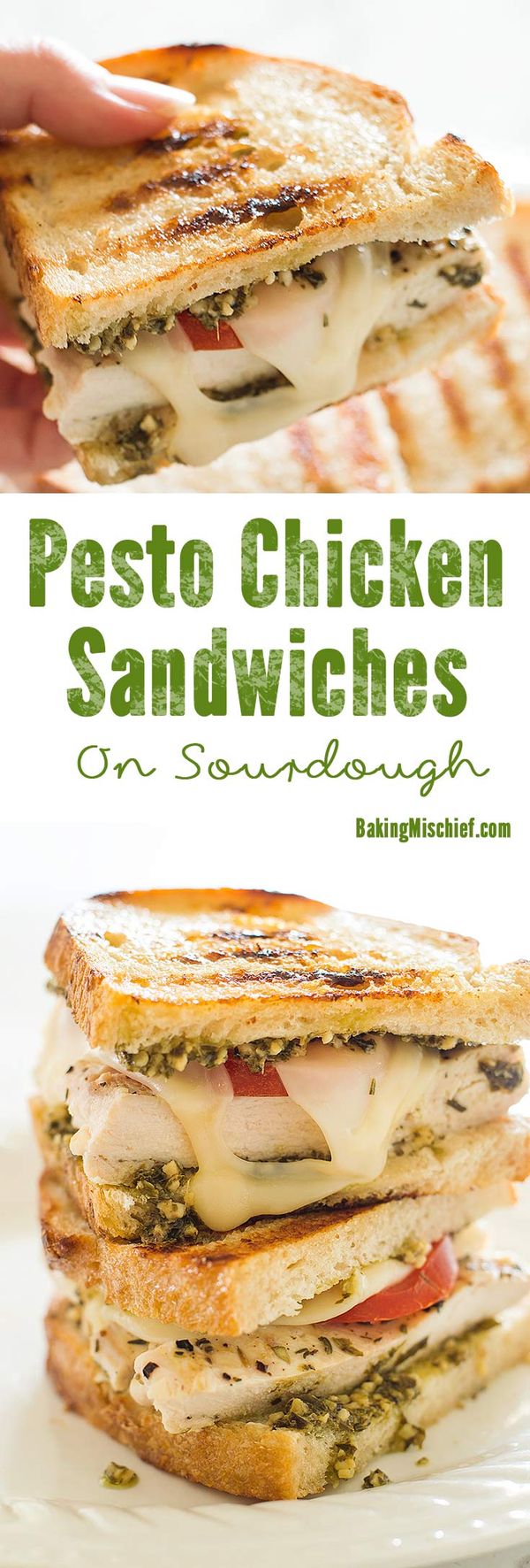 Pesto Chicken Sandwich on Sourdough