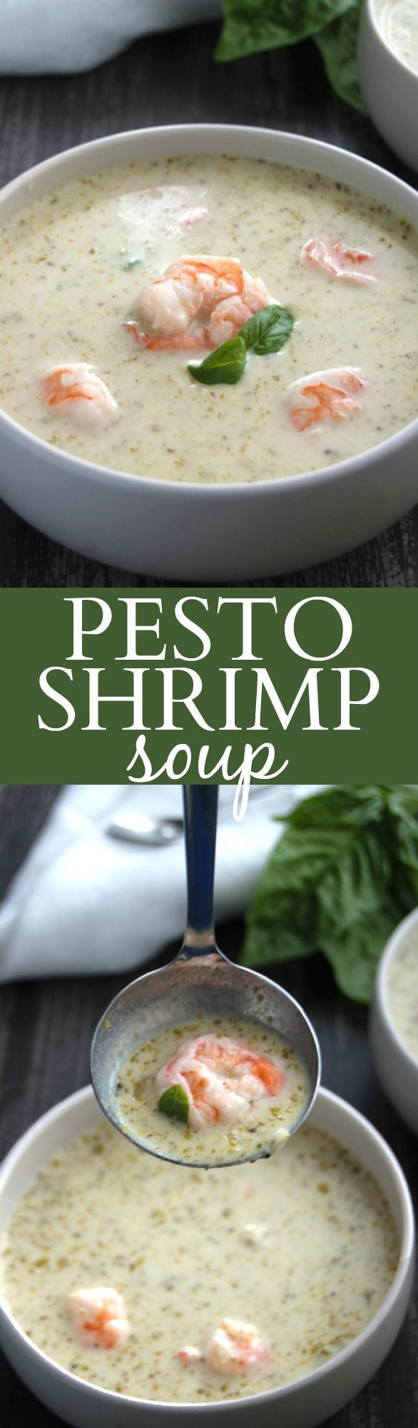 Pesto Shrimp Soup