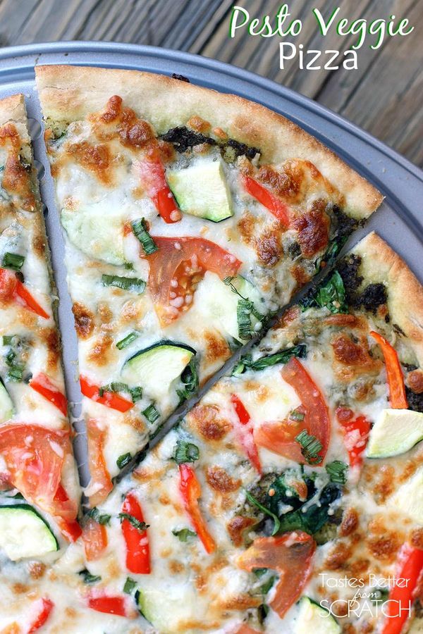 Pesto Veggie Pizza