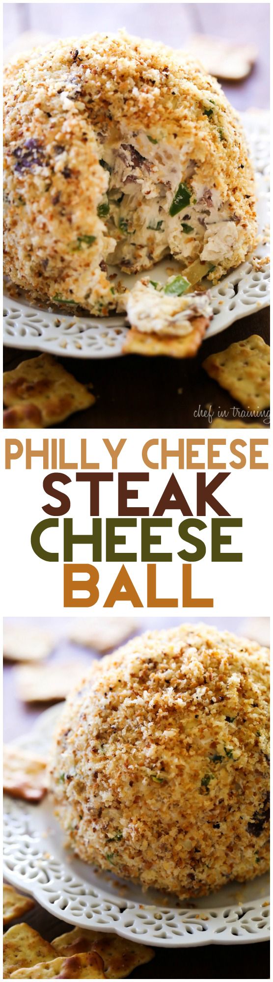 Philly Cheese Steak Cheese Ball