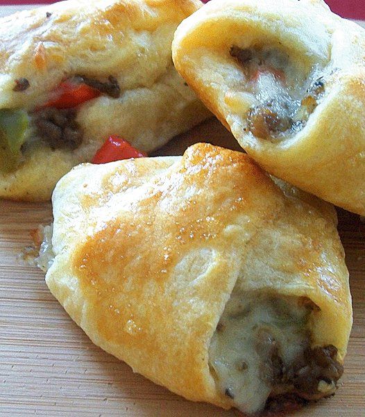 Philly Cheese Steak Crescent Bites