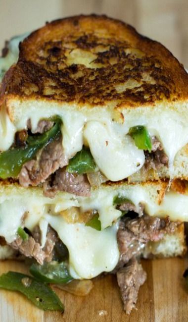 Philly Cheese Steak Grilled Cheese