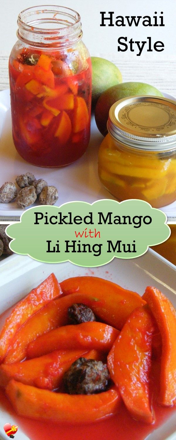 Pickled Mango with Li Hing Mui