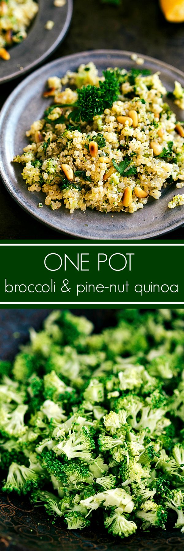 Pine Nut Broccoli Quinoa