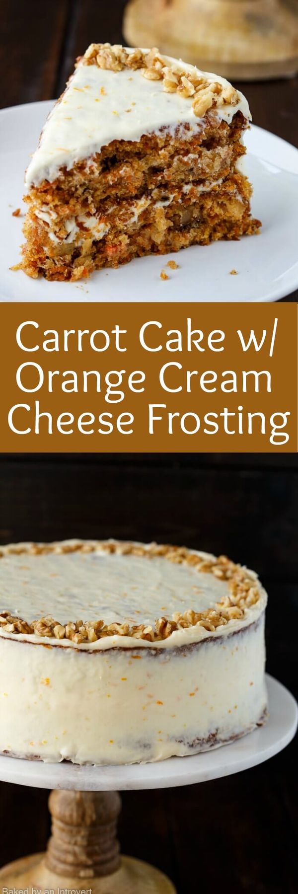 Pineapple Carrot Cake with Orange Cream Cheese Frosting