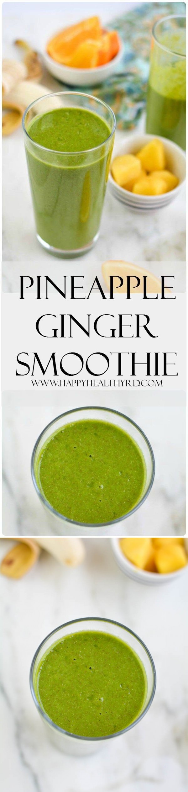 Pineapple Ginger Green Smoothie