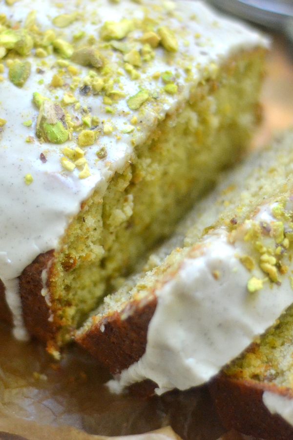 Pistachio Cardamom Pound Cake