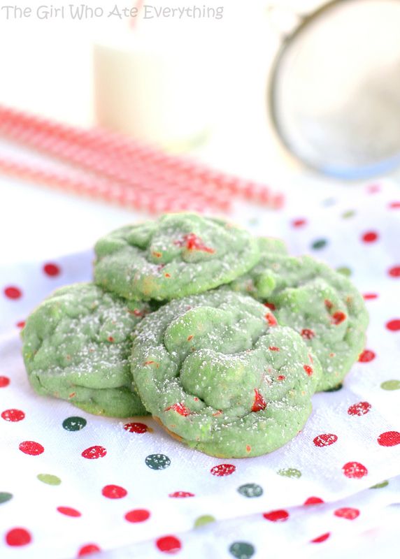 Pistachio Cherry Meltaway Cookies