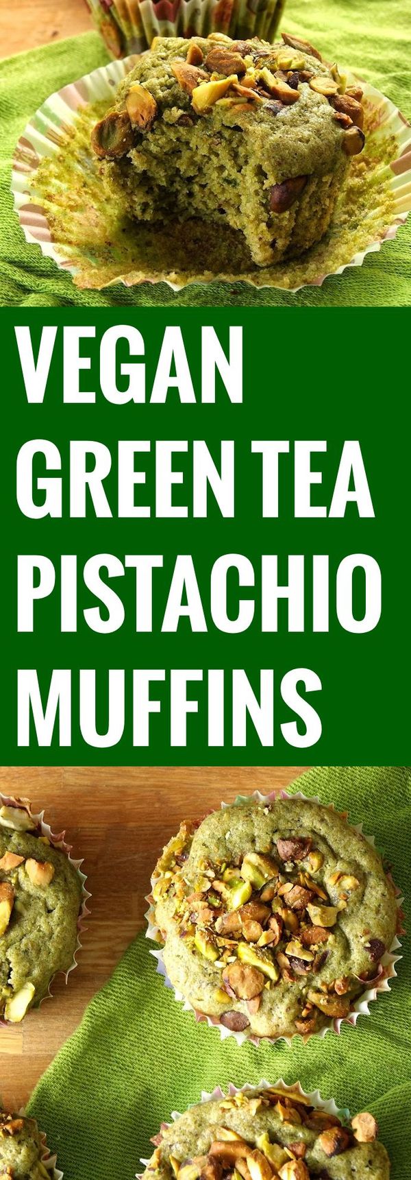 Pistachio Green Tea Muffins