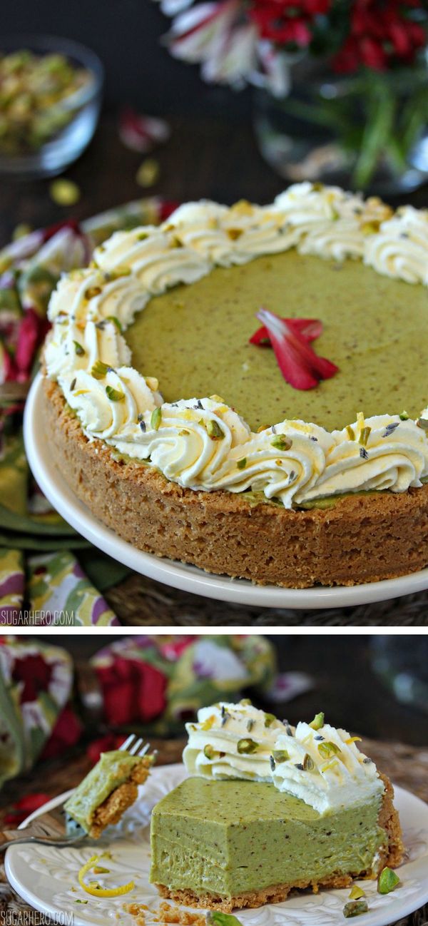 Pistachio Pie with Lemon Whipped Cream