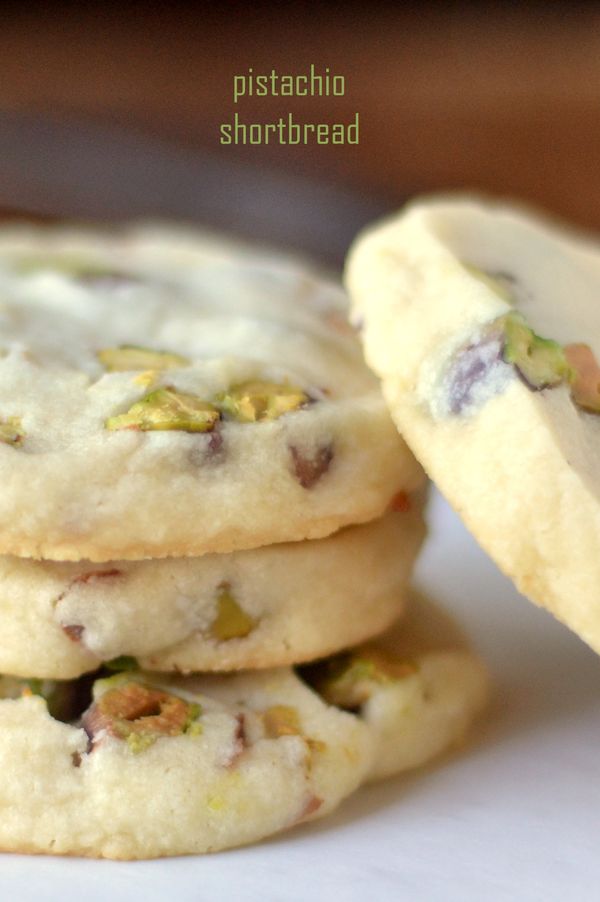 Pistachio Shortbread Cookies