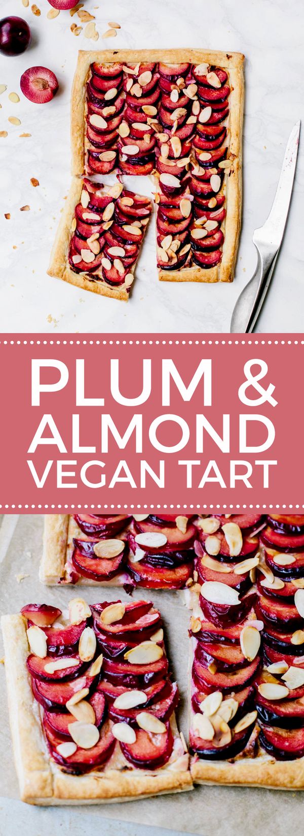 Plum & Almond Tart