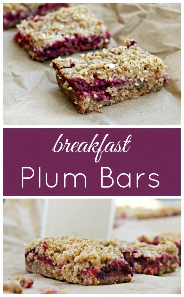 Plum Breakfast Bars