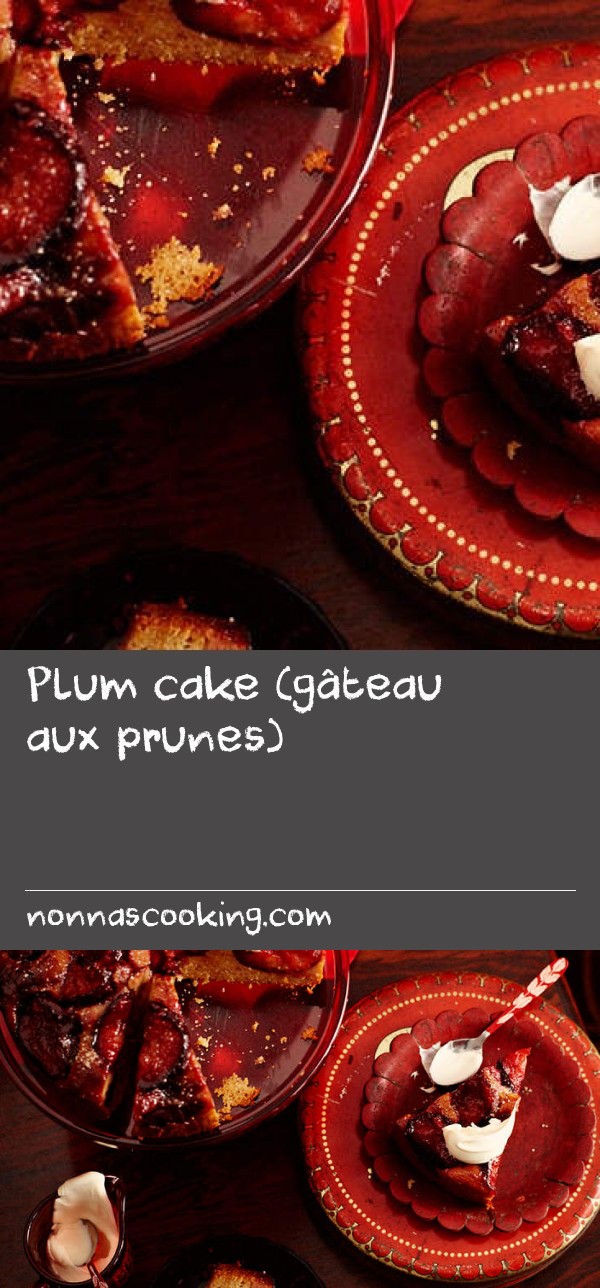 Plum cake (gâteau aux prunes