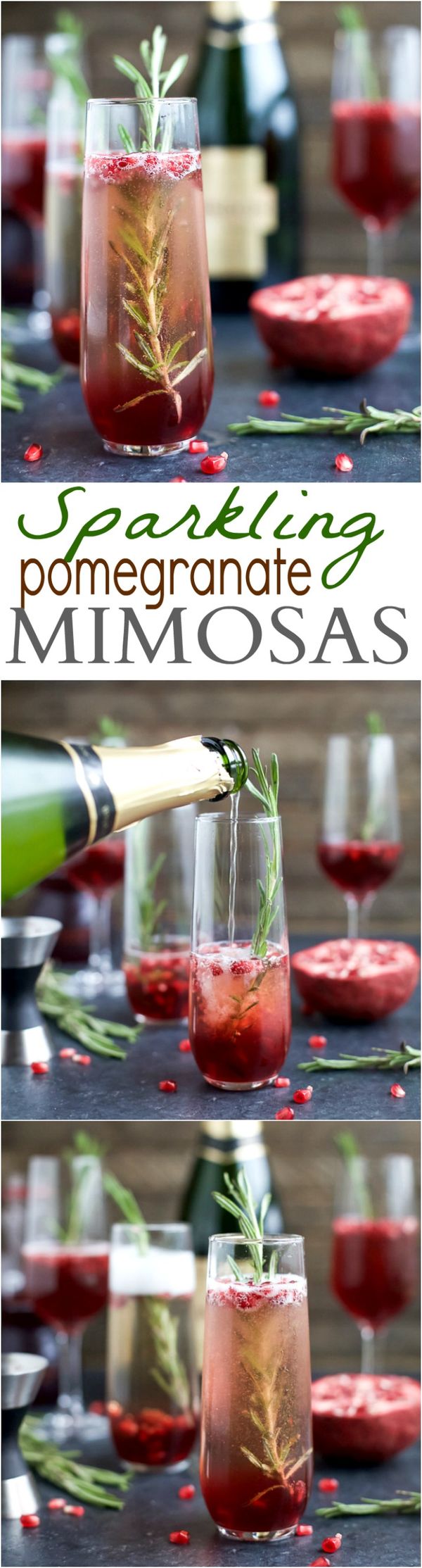 Pomegranate Mimosas