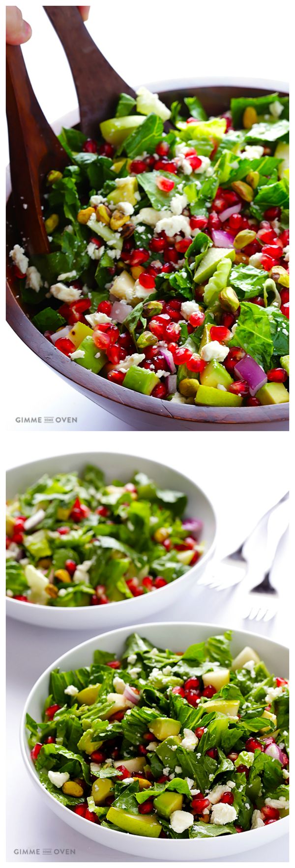 Pomegranate, Pear and Avocado Salad