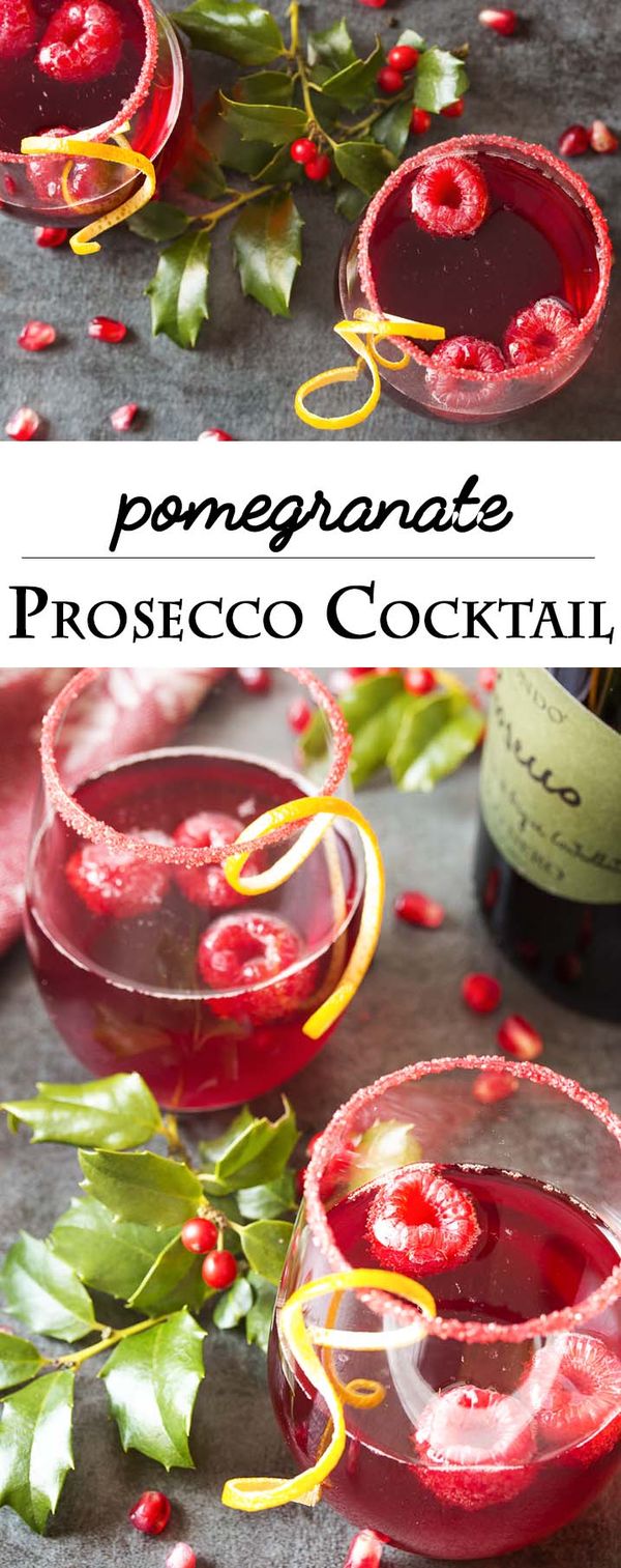 Pomegranate Prosecco Cocktail