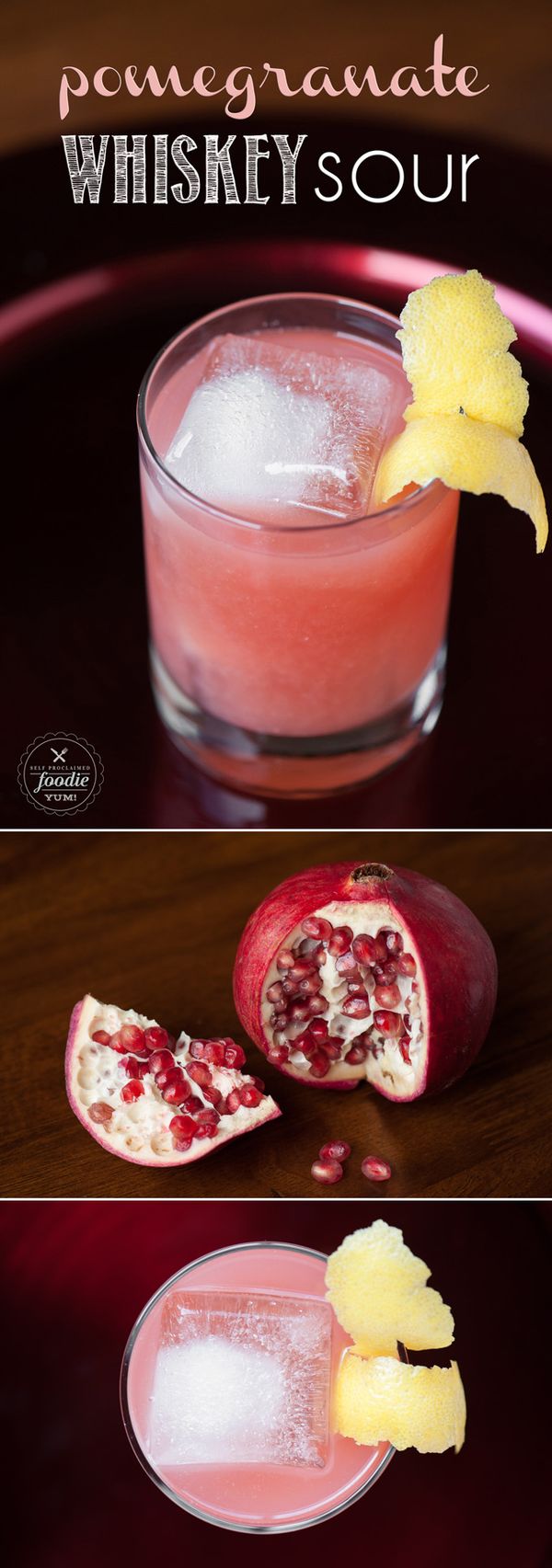 Pomegranate Whiskey Sour