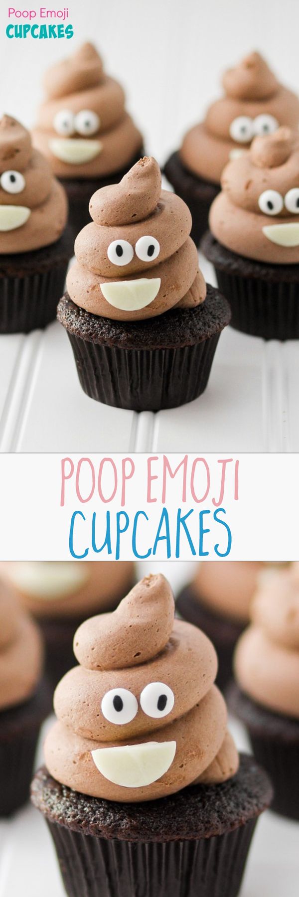 Poop Emoji Cupcakes