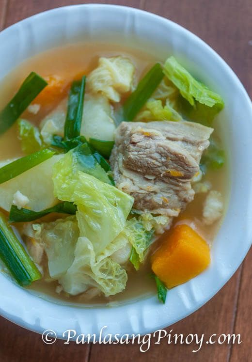 Pork Nilaga with Kalabasa