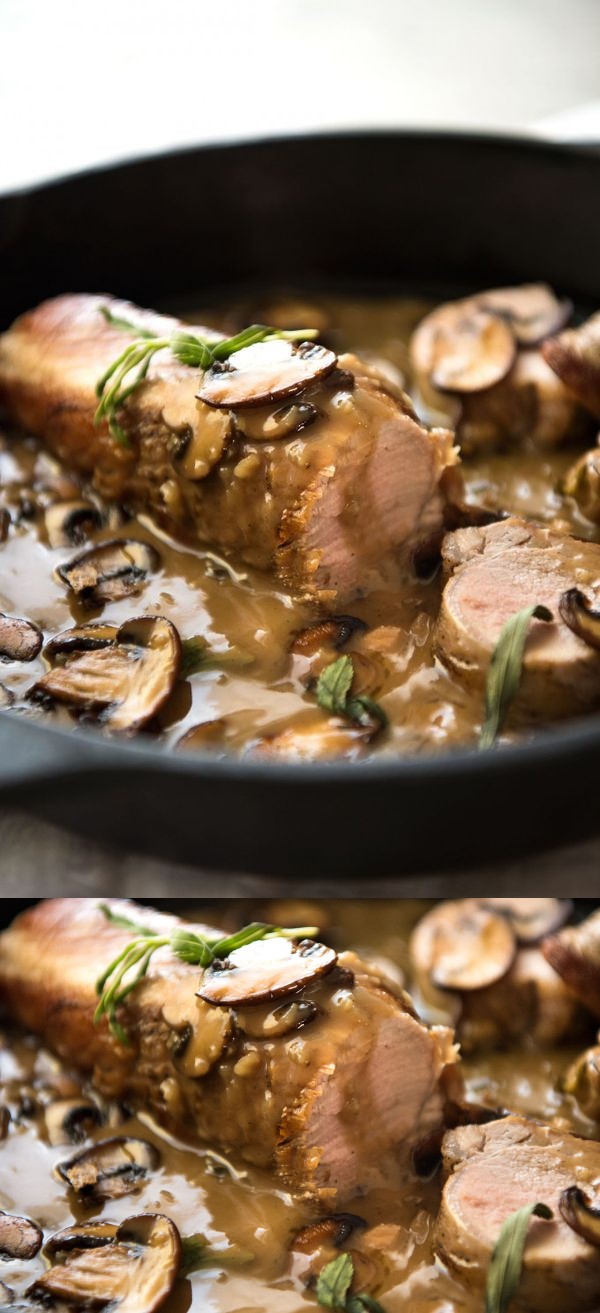 Pork Tenderloin with Creamy Marsala Sauce