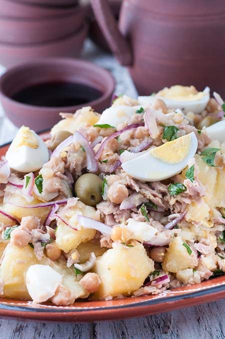 Portuguese Tuna, Potato and Chickpea Salad