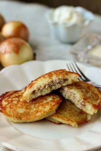 Potato Pancakes With Meat Filling