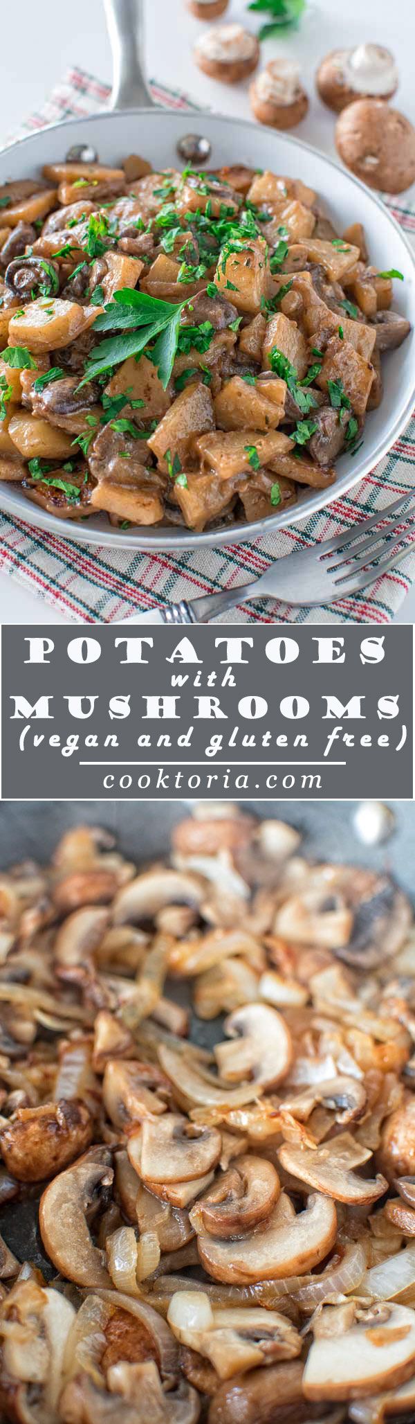 Potatoes with mushrooms