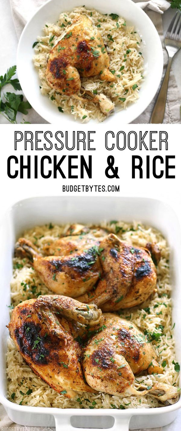 Pressure Cooker Chicken and Rice