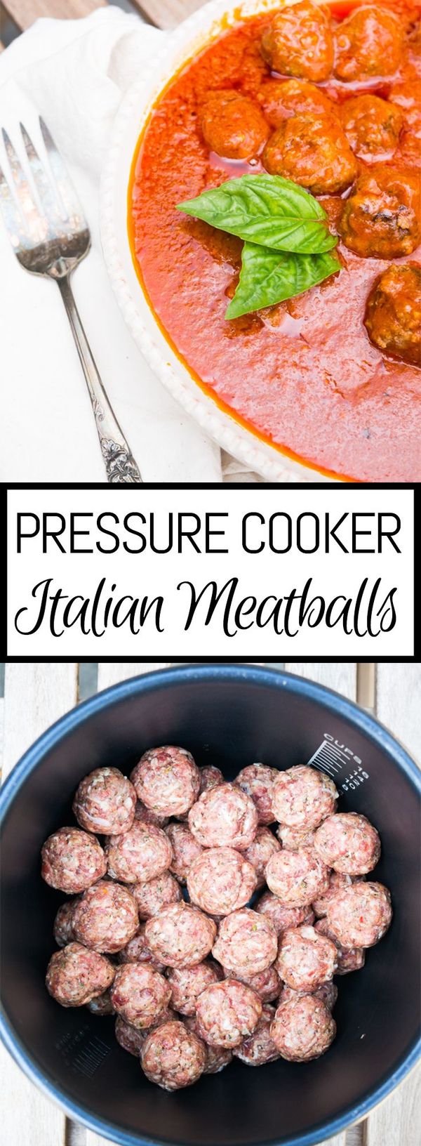 Pressure Cooker Italian Meatballs