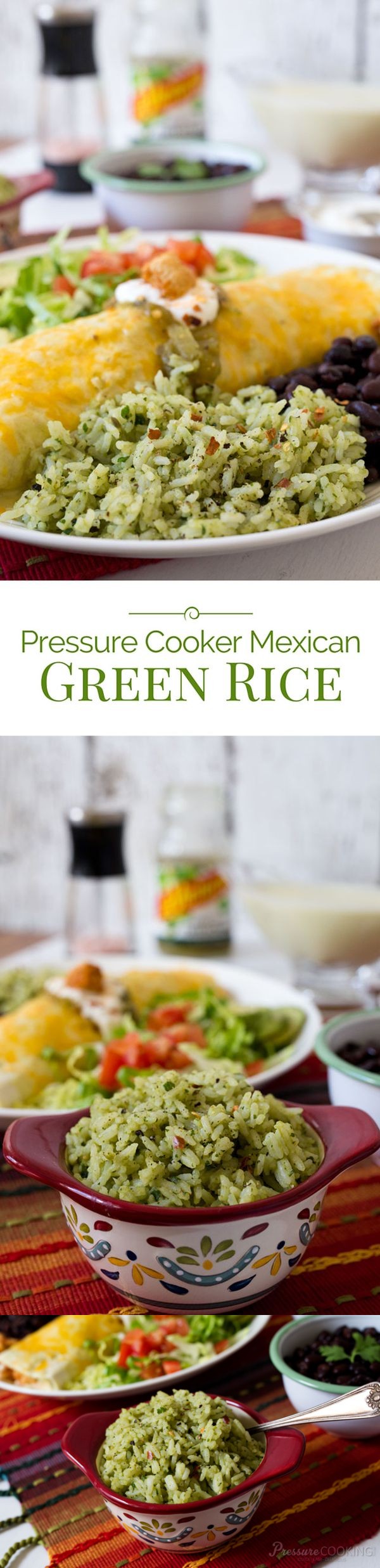 Pressure Cooker Mexican Green Rice