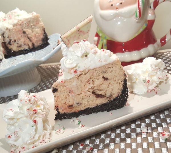 Pressure Cooker Peppermint Milkshake Cheesecake