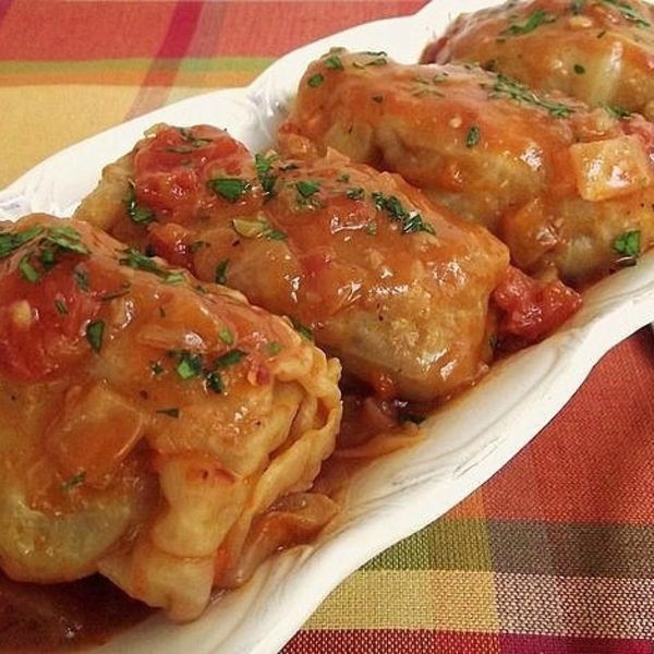 Pressure Cooker Stuffed Cabbage Rolls